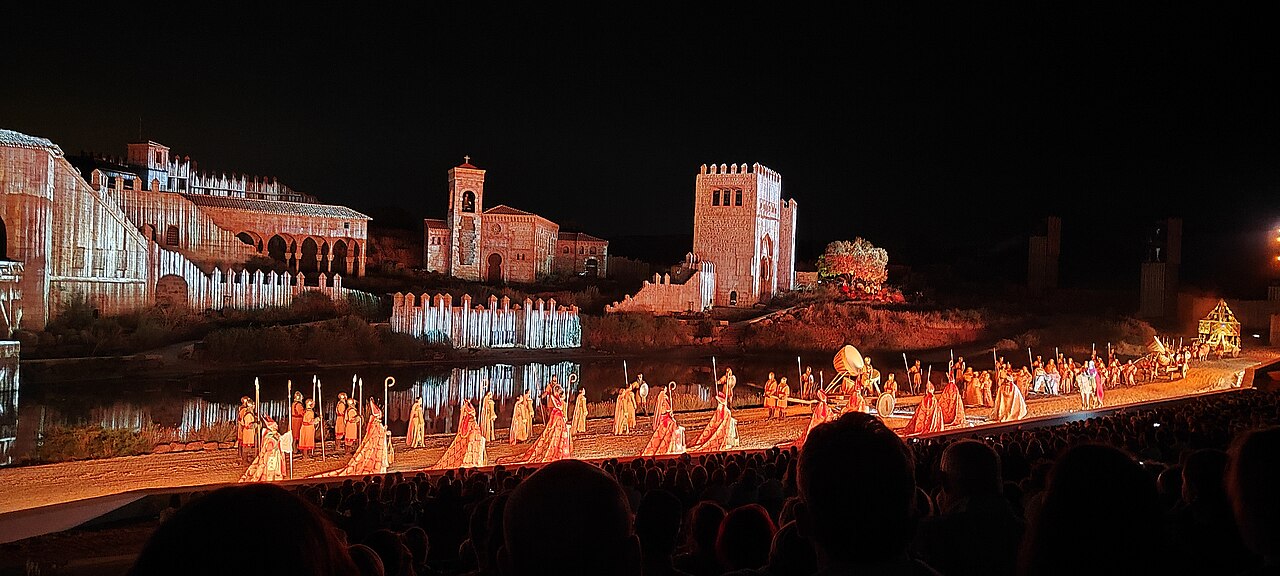 Espectáculo en el parque Puy du Fou España, cerca de Toledo